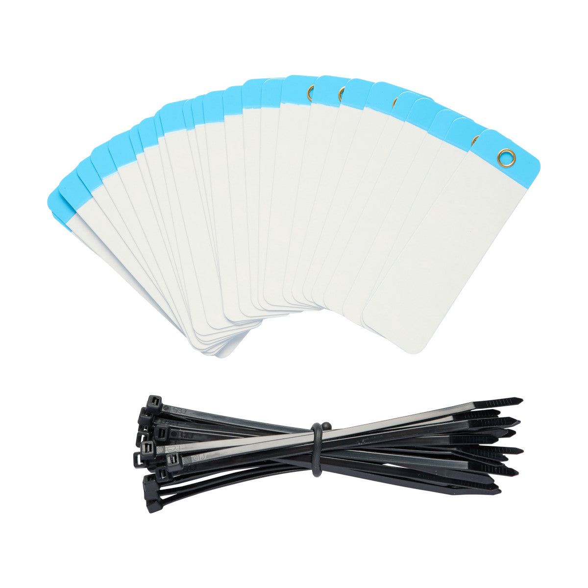 Self Lam Tags 5in H x 1.5in W Blue 25/PK