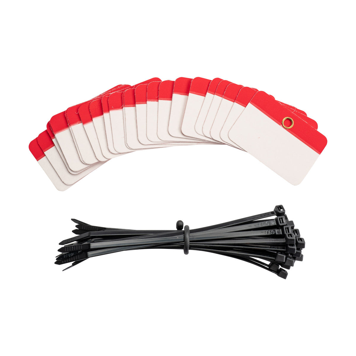 Self Lam Tags 2in H x 3in W Red 25/PK