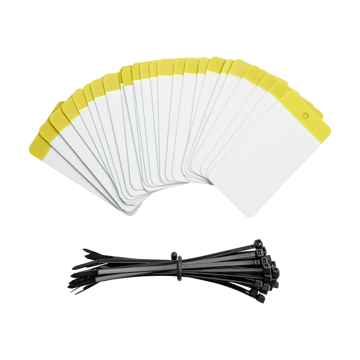Self Lam Tags 5in H x 2.5in W YL 25/PK