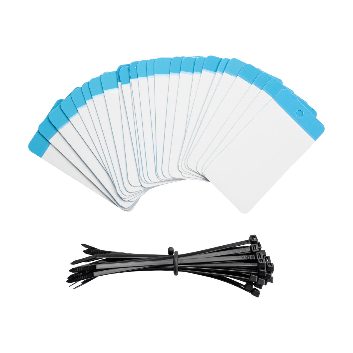 Self Lam Tags 5in H x 2.5in W Blue 25/PK