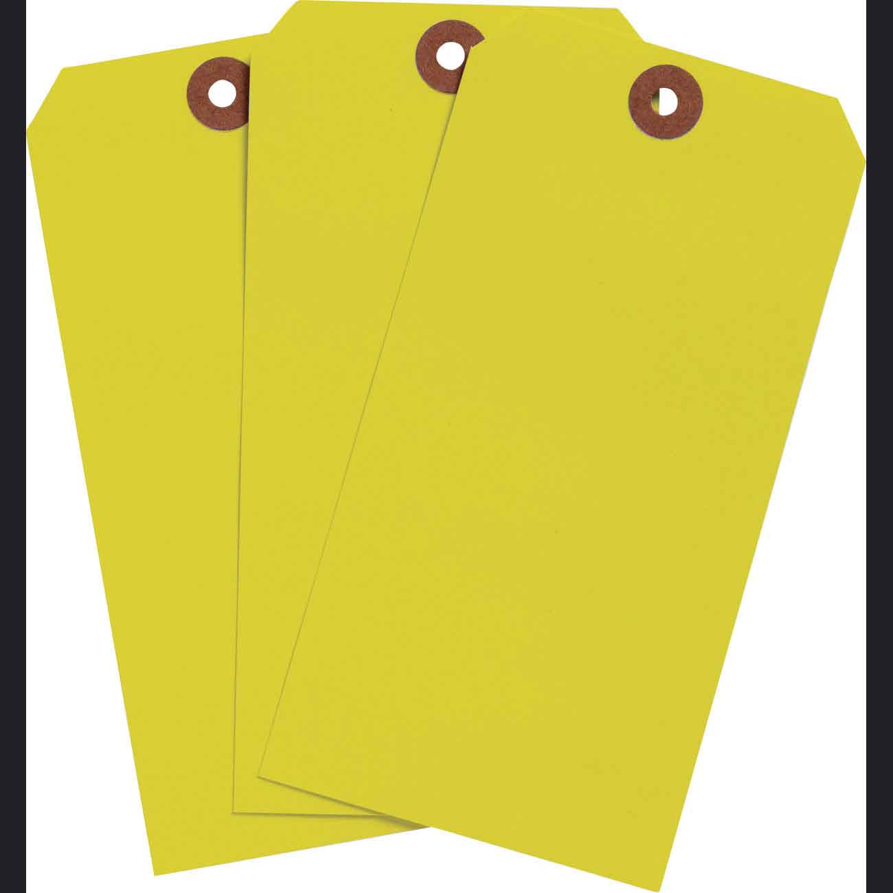 Blank WO Tag 6.25" H x 3.125" W Fluor YL