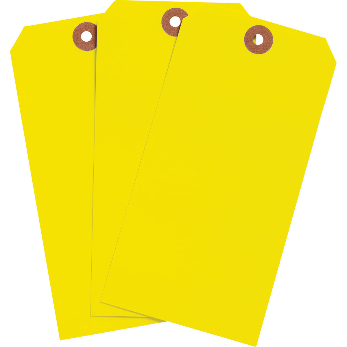 Blank WO Tags 5.75" H x 2.875" W Yellow