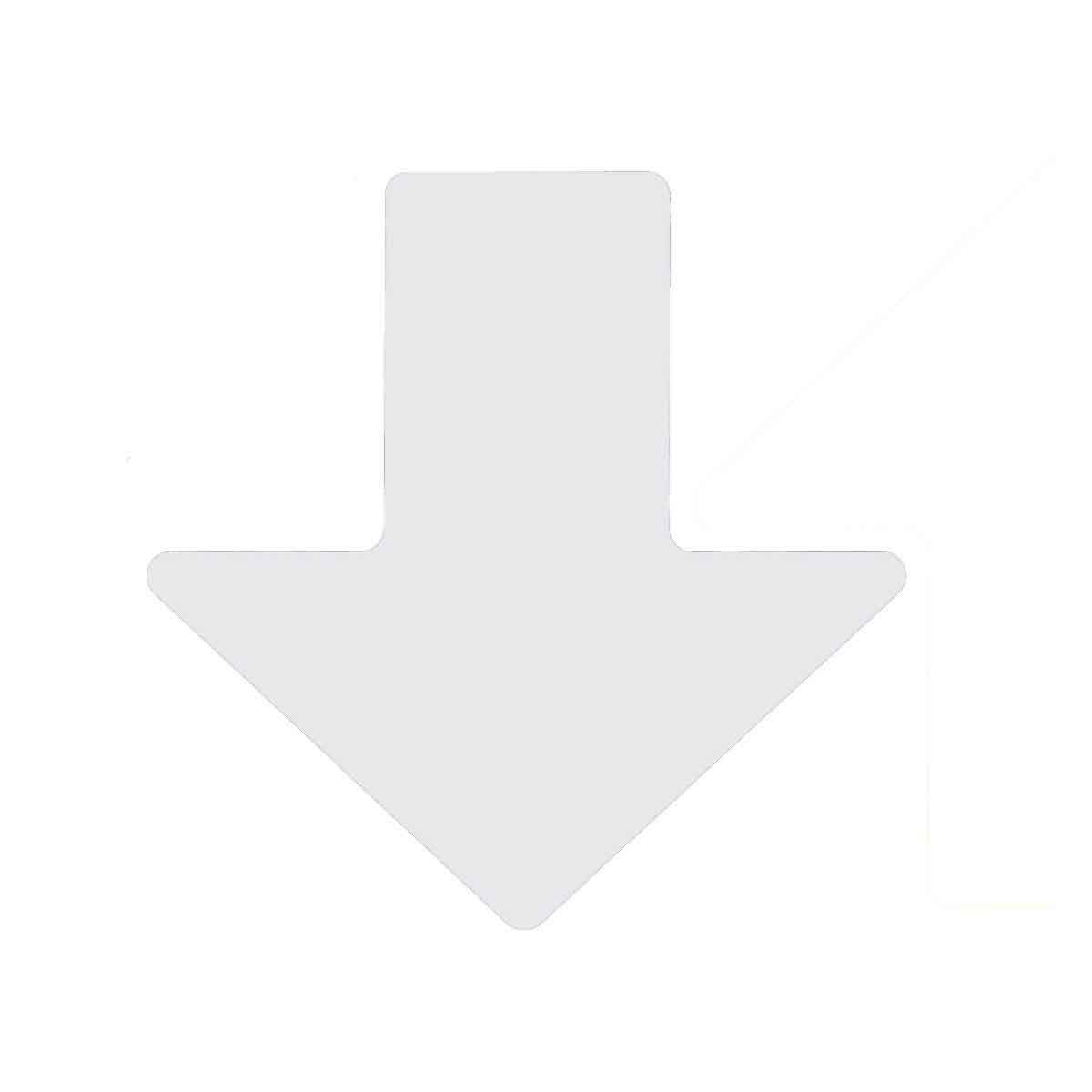 2" X 5" B514 WHITE FLOOR ARROWS 100PK