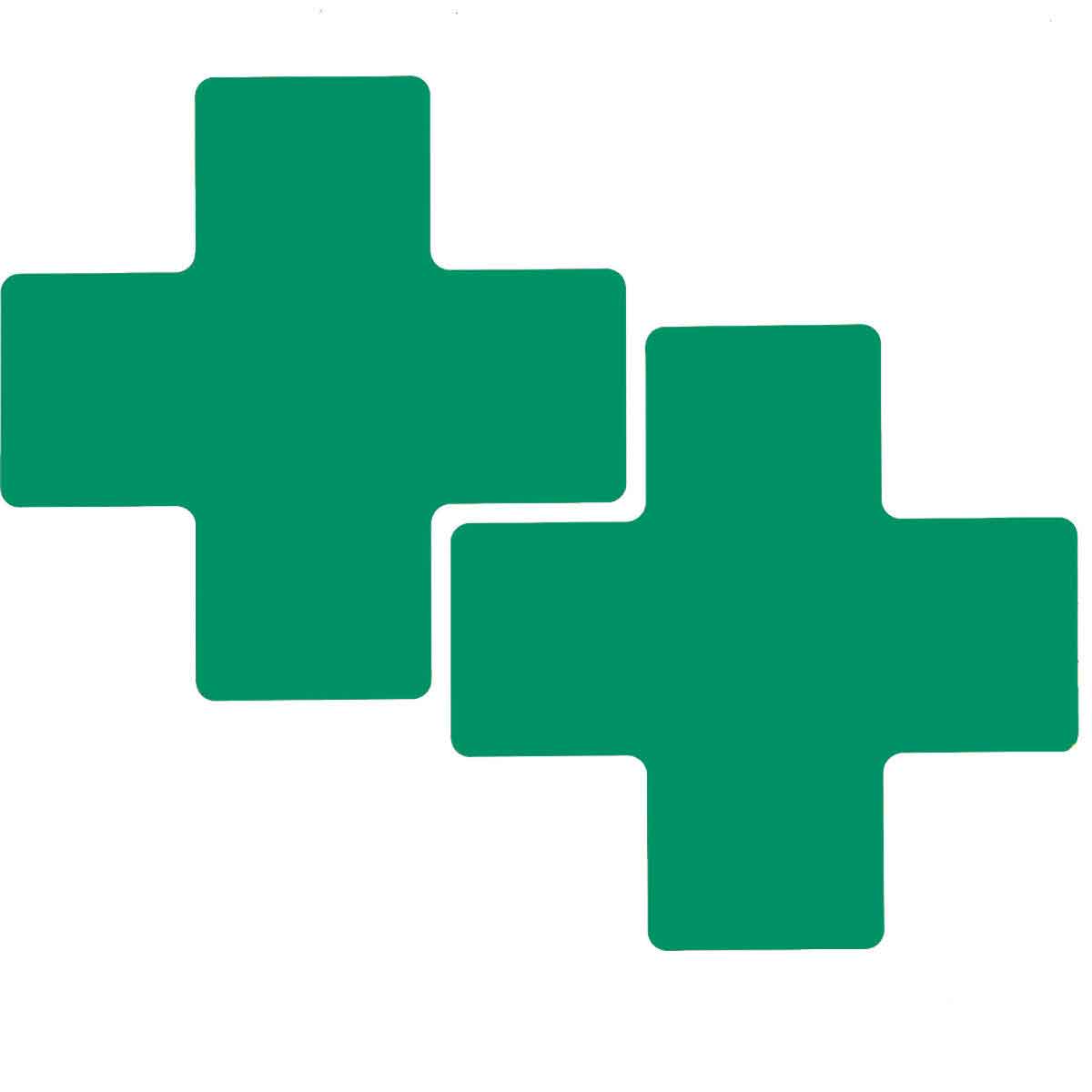 3" X 8"B514 GREEN FLOOR CROSSES 20PK