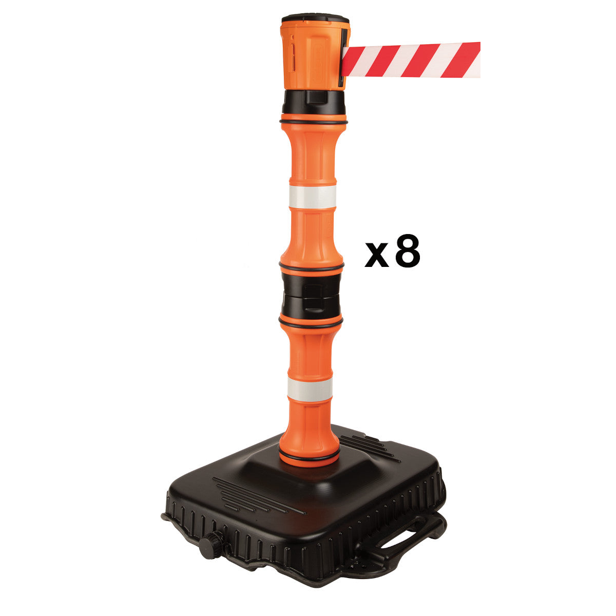 Barrier 8 HEAD RD/WT BELT 8 POST