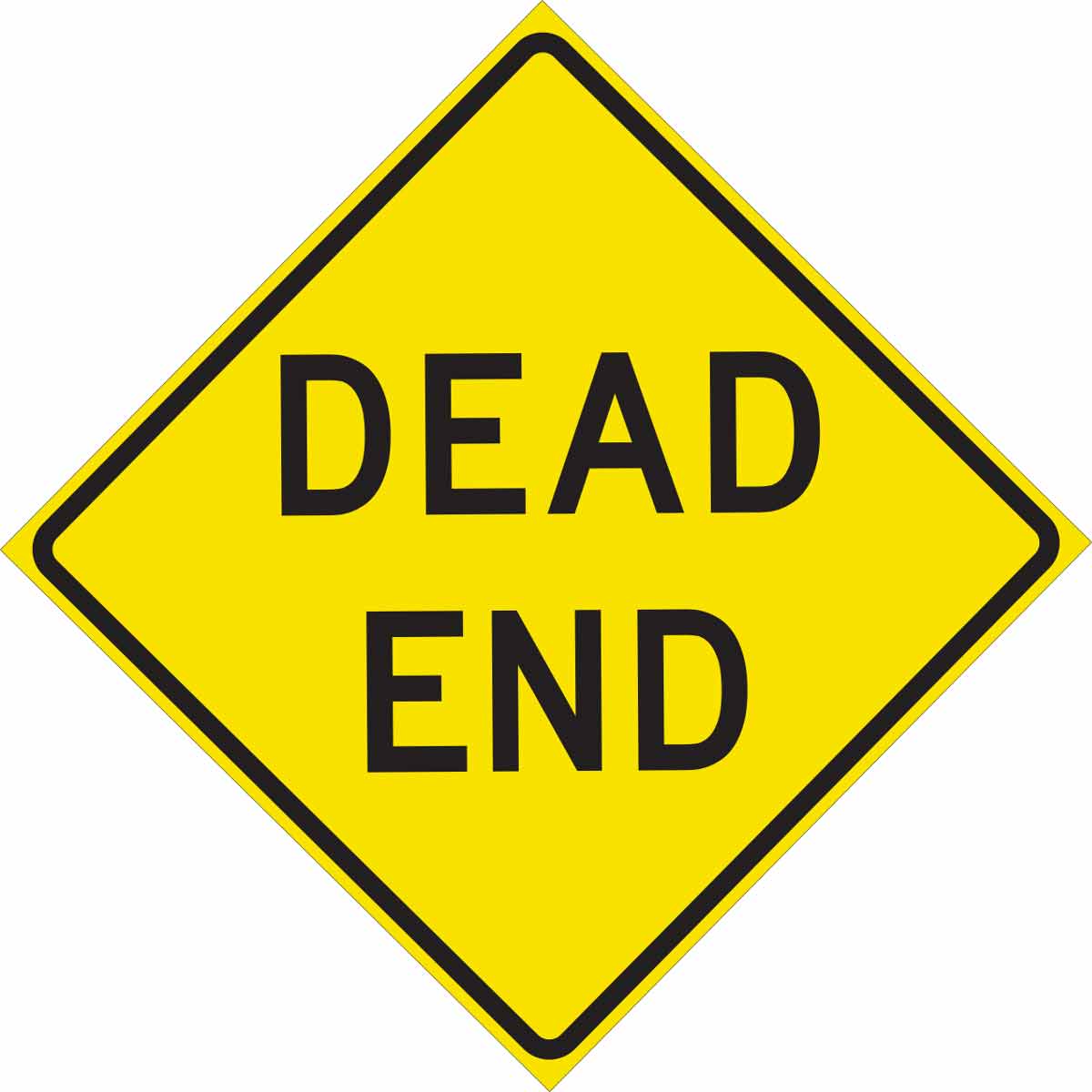 TRFC SIGN DEAD END REFL 24X24 HIP