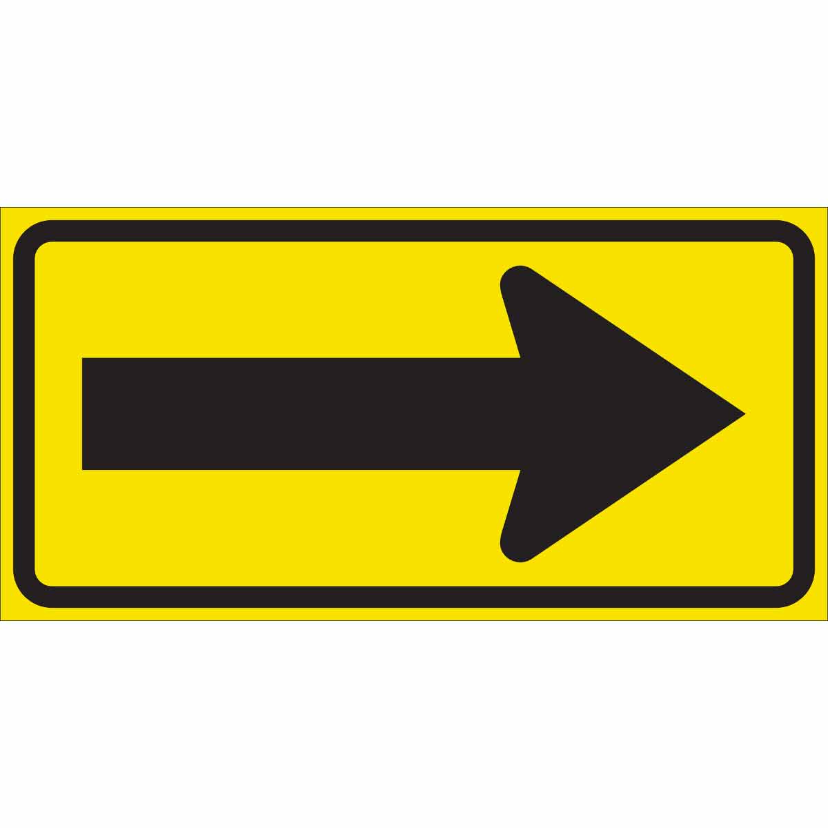 TRFC SIGN RIGHT ARW REFL 12X24 HIP