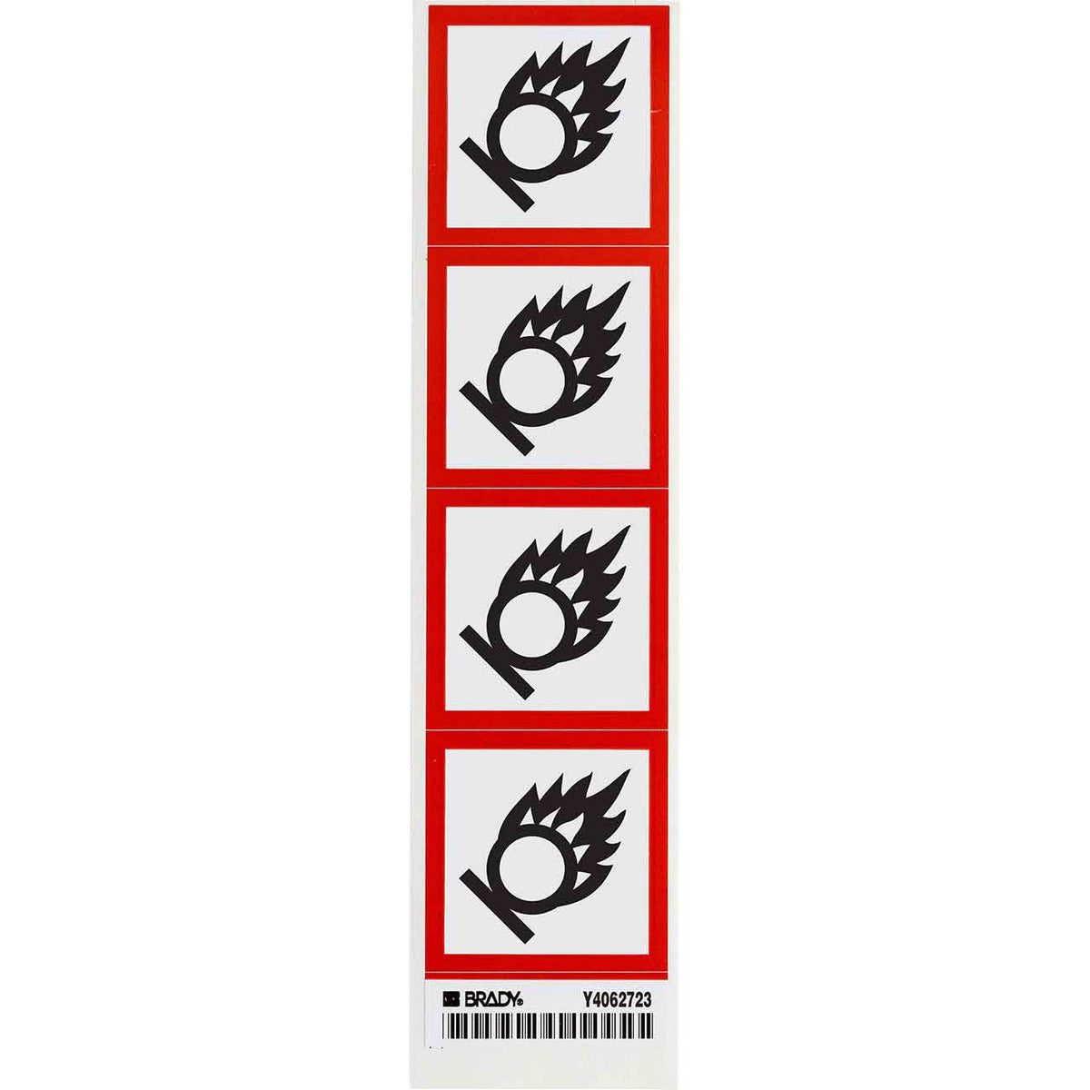 GHS OXIDIZING B7569 4/CARD 2"