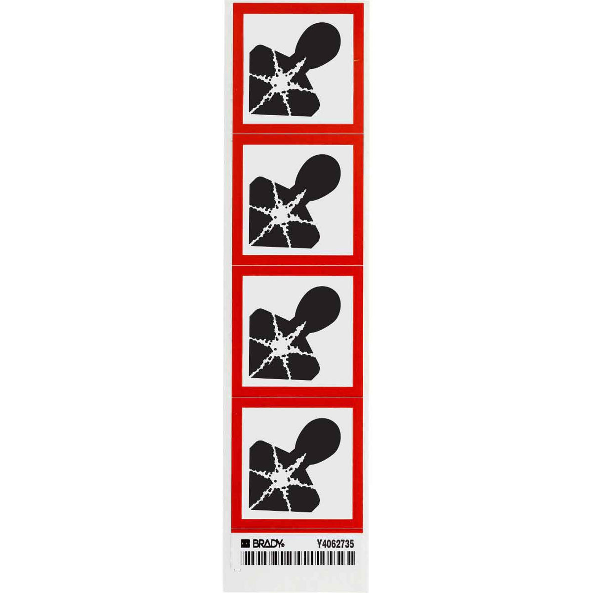 GHS HEALTH DANGER B7569 4/CARD 2"