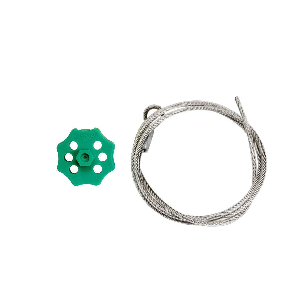 DBL HEX GREEN SPIN CABLE LOCKOUT