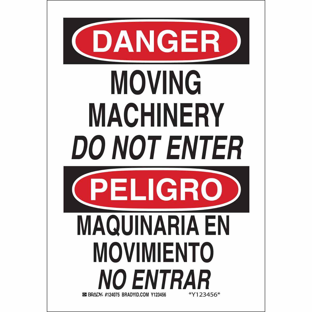 B302 10X7 BLK/RED/WHT BILING/DNGR MOVING