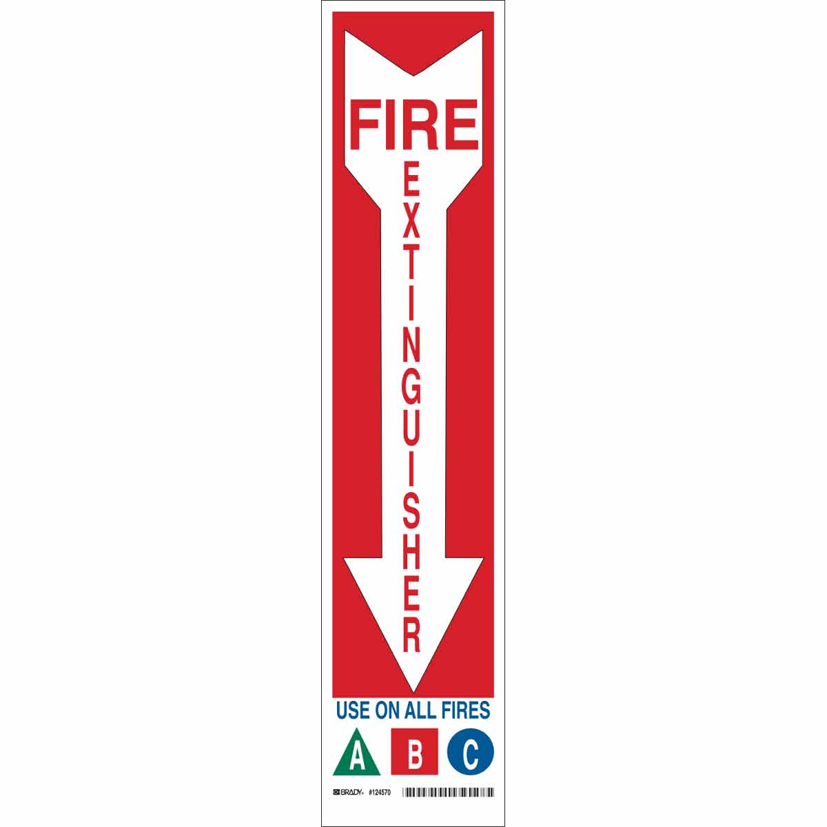 B302 18X4 BLU/GRN/RED/WHT FIRE EXTINGUIS