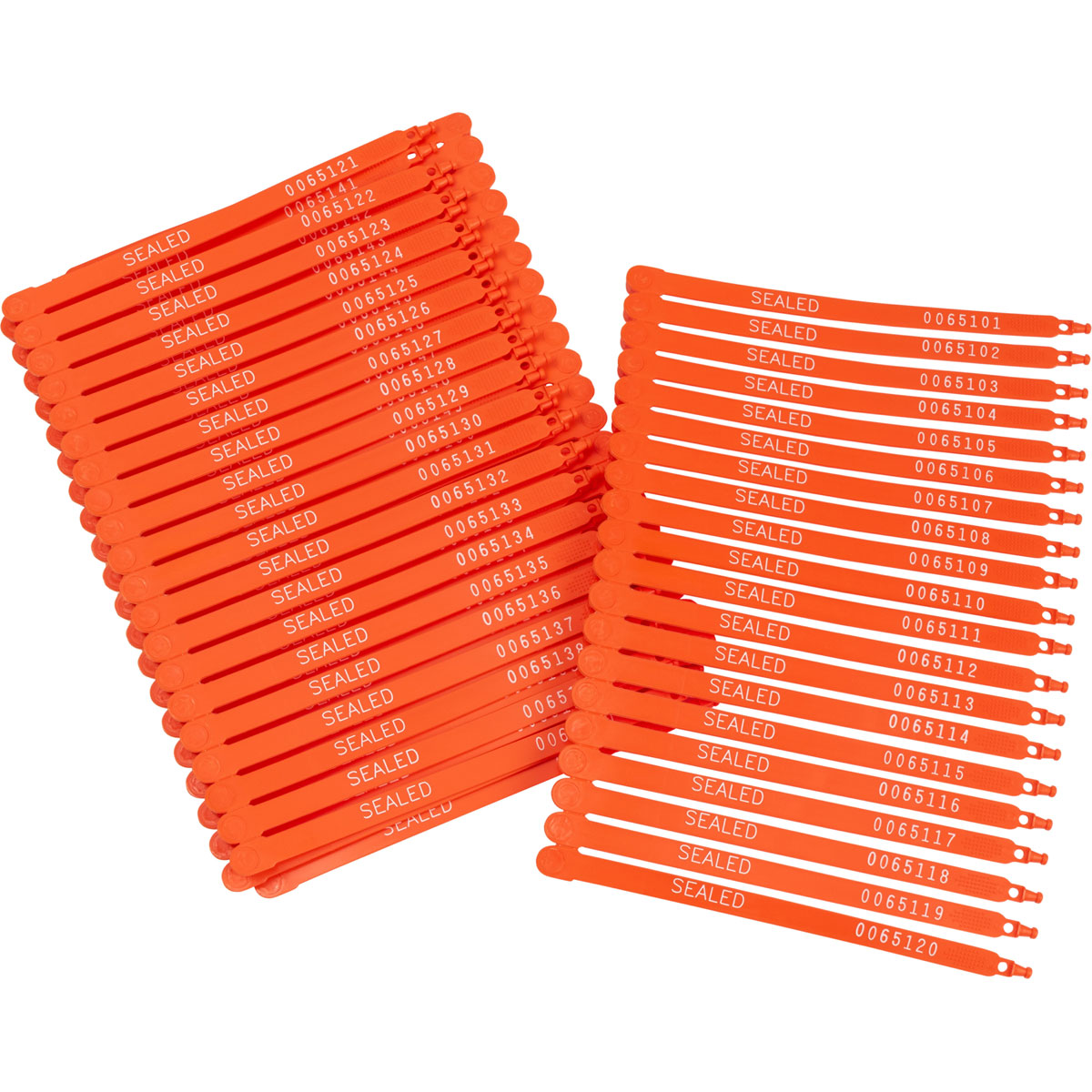 TRUCK SEALS 7.5" ORANGE 100/PACK