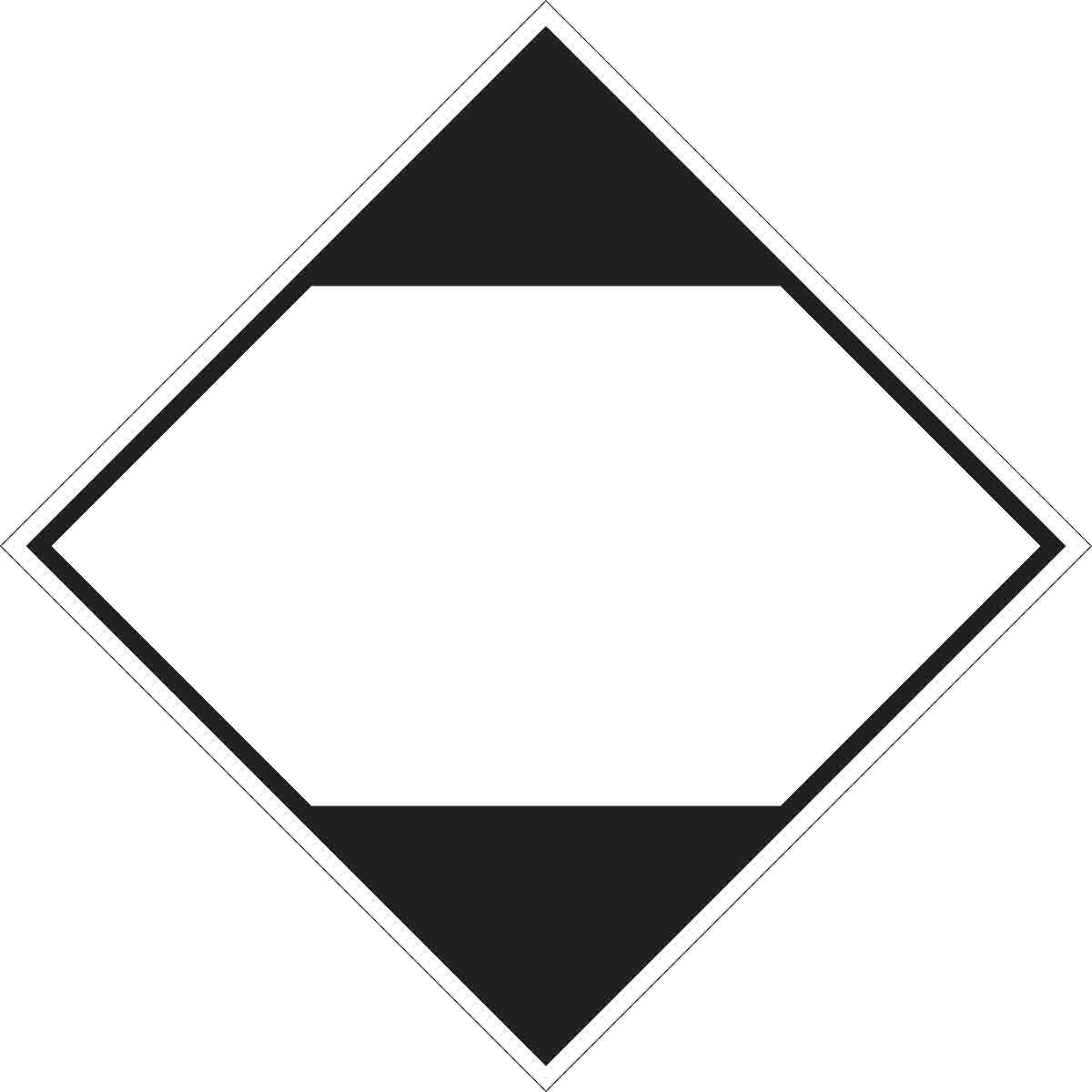 B7569 4X4 BLK/WHT 500/RL BLANK DOT LABEL