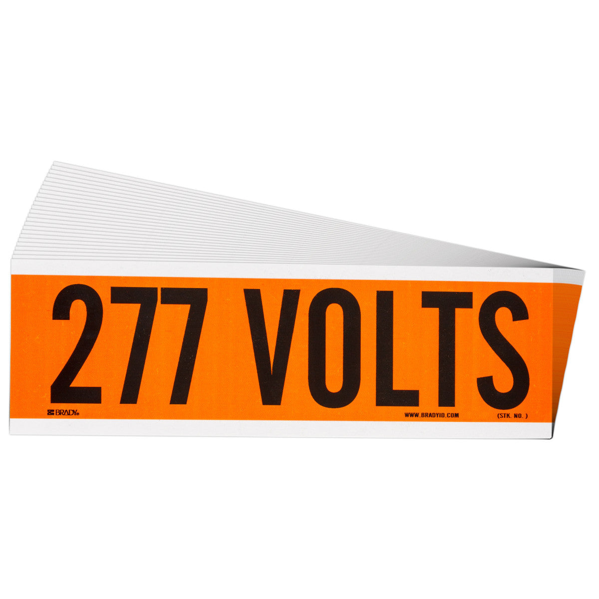 Label STYLE A BK on OR 227 VOLTS 25/PK
