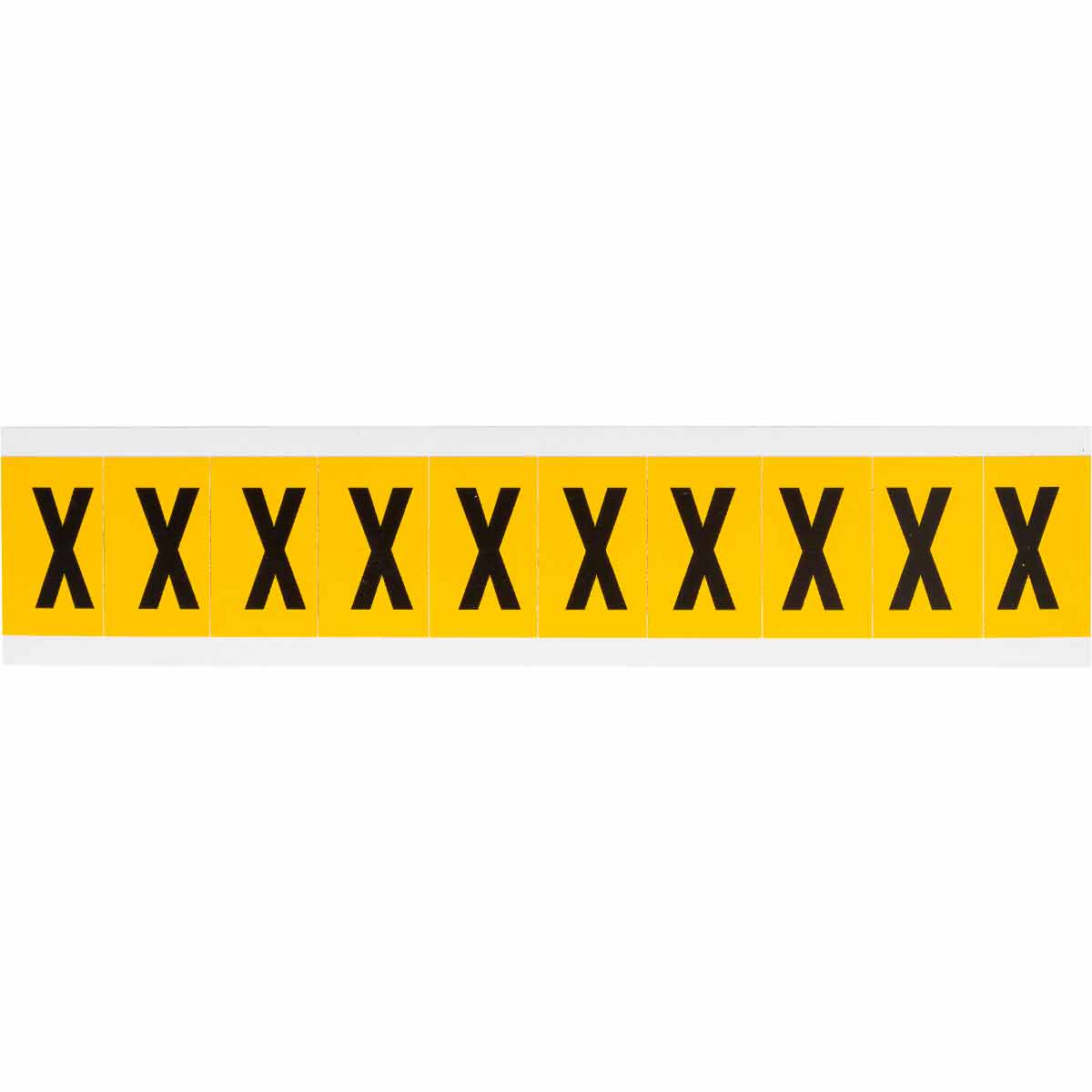 1 in Vinyl N&L Black on Yellow X 10/PK