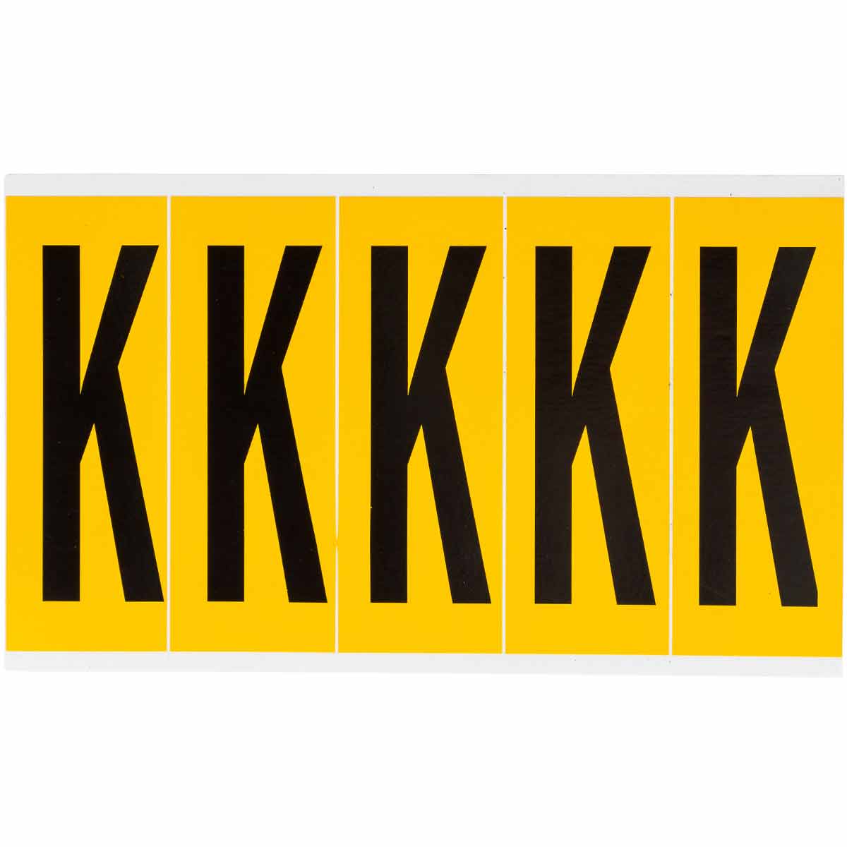 3.875 in Vinyl N&L BK on YL K 5/PK