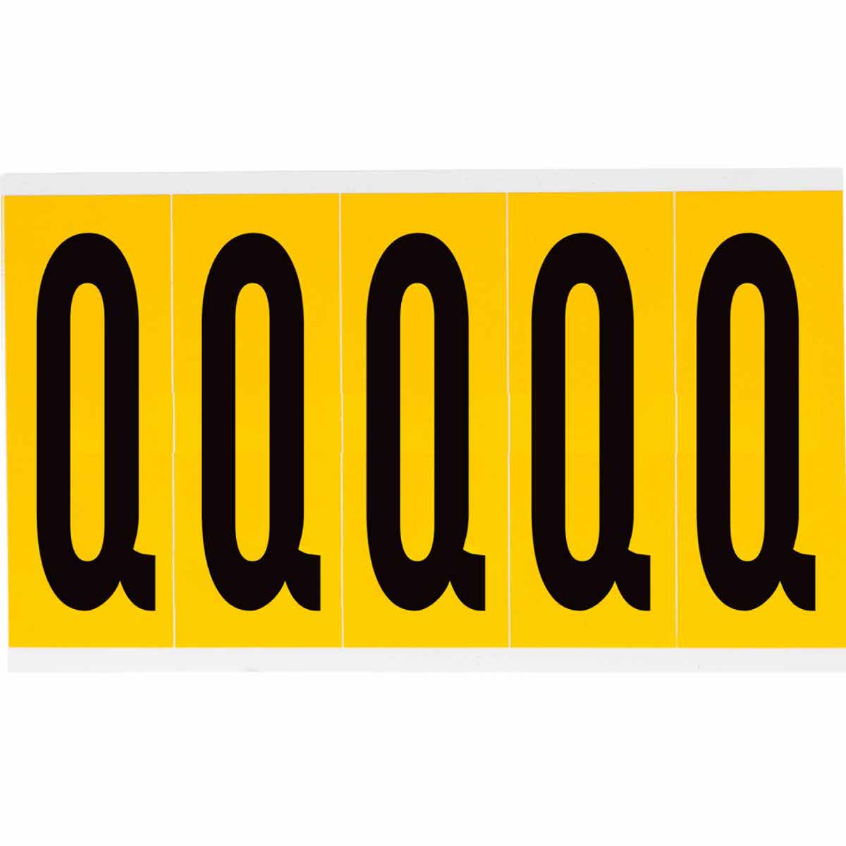 3.875 in Vinyl N&L BK on YL Q 5/PK