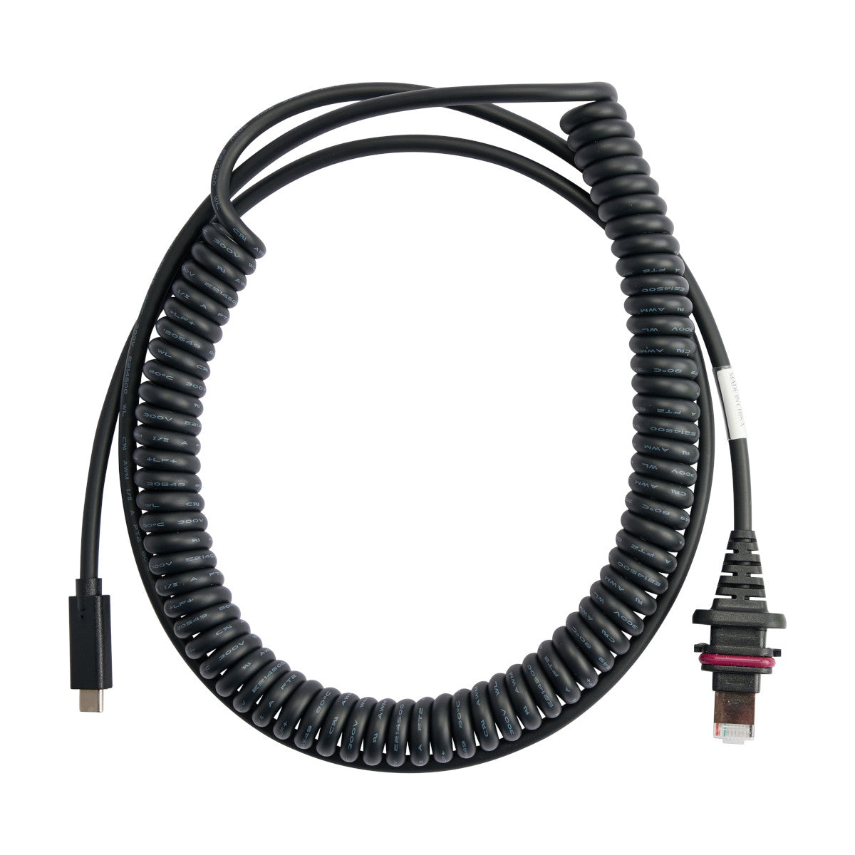 USBC to RJ50 Coiled Cable 9.84FT