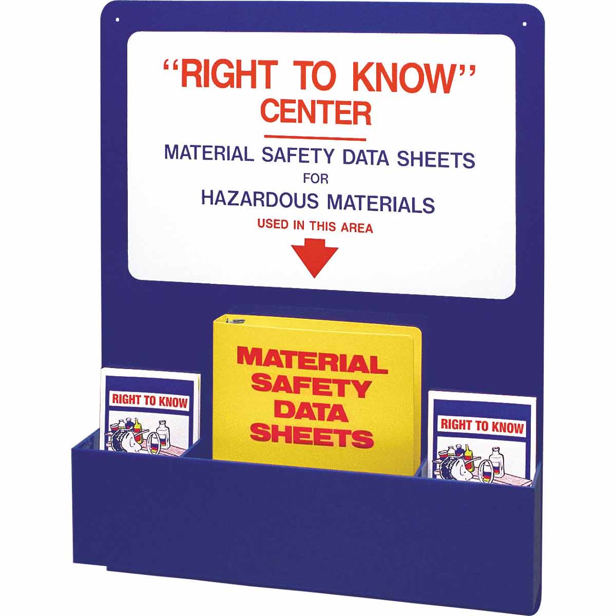 Standard Right To Know Center, Backboard Color: Red/White on Blue ...