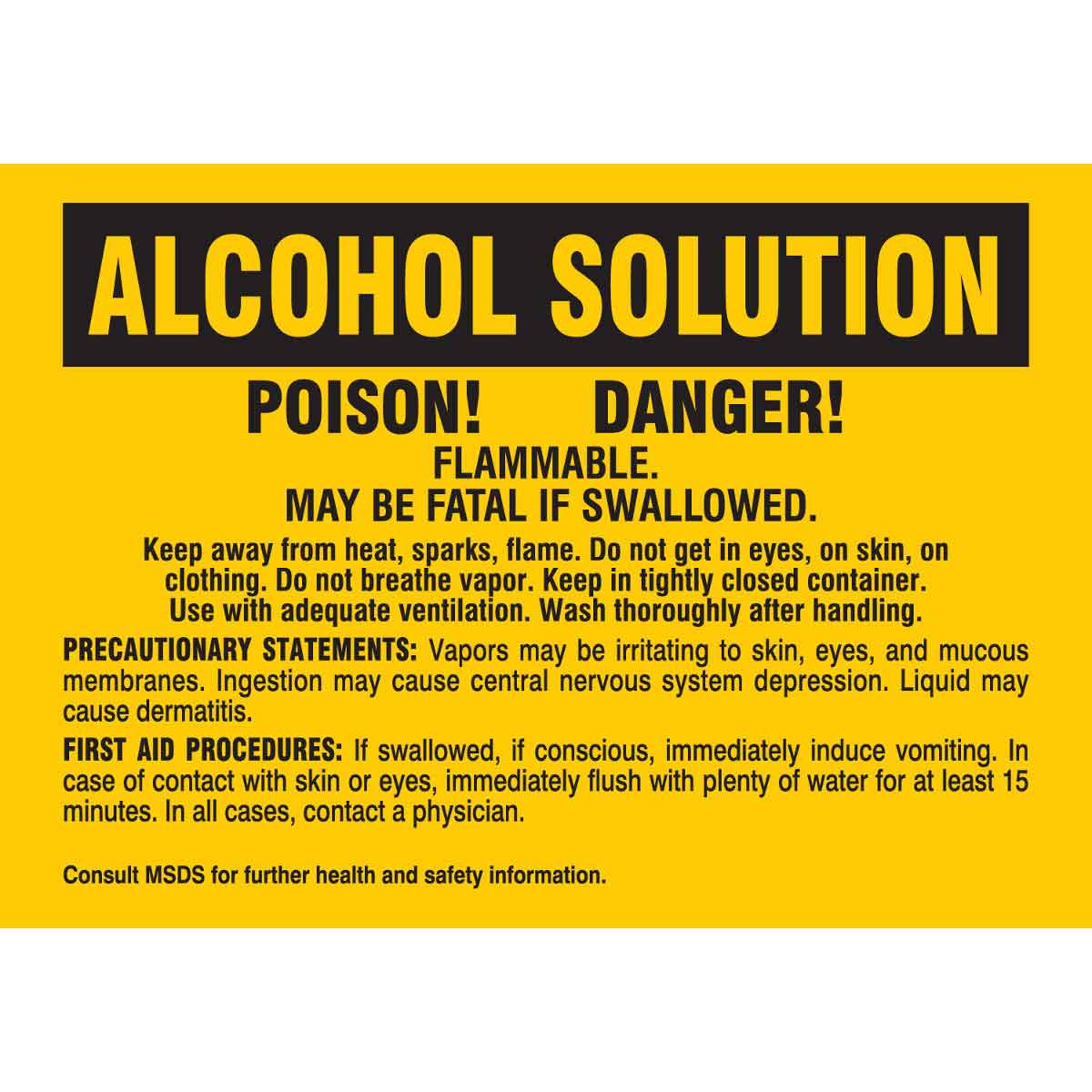 B-302 3.5X5 25/PK ALCOHOL SOLUTION