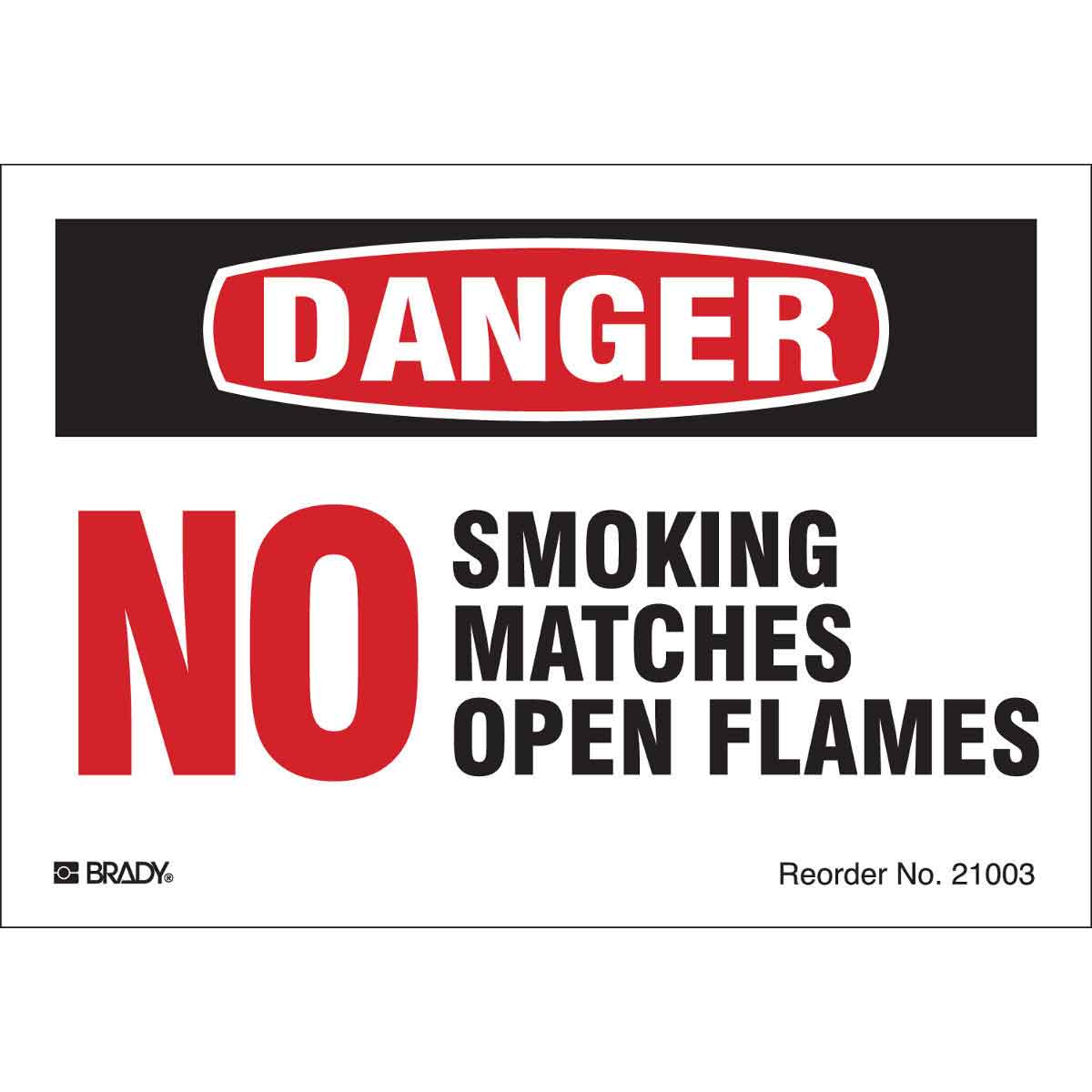 B-997 3.5X5 8/PK NO SMOKING, MATCHES