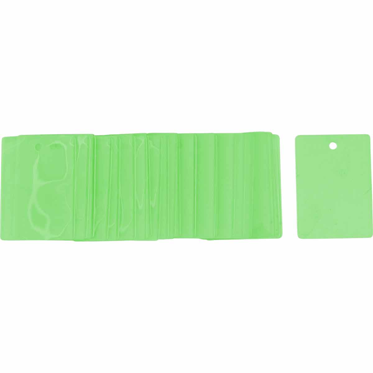 LAMINEER HOEZEN:GREEN POUCHES, 3.5X2.5