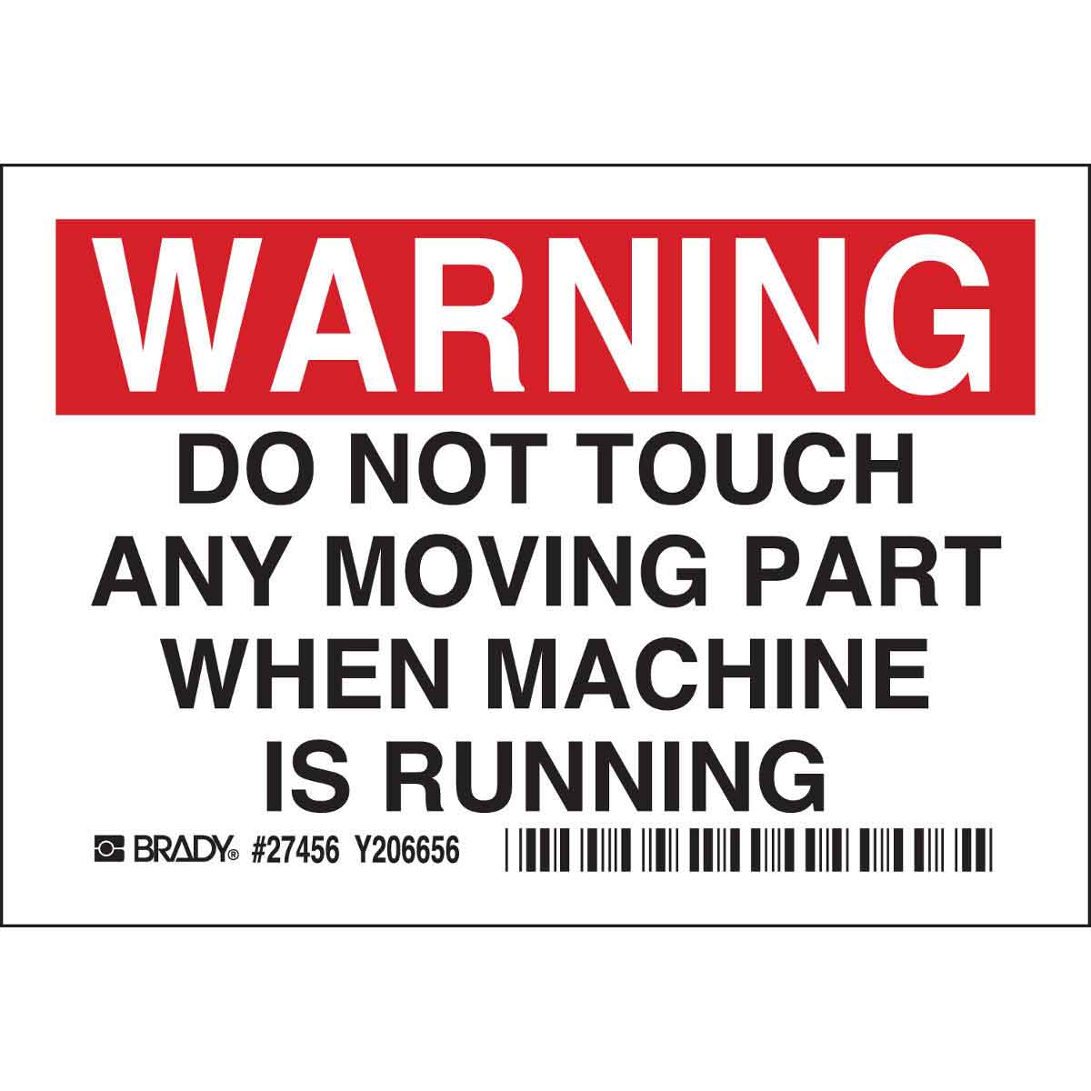 B302 SAFETY SIGN 3.5X5 BLK/RED/WHT