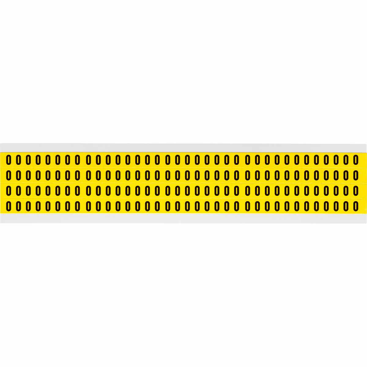 0.25" Vinyl N&L Black on Yellow 0 144/PK