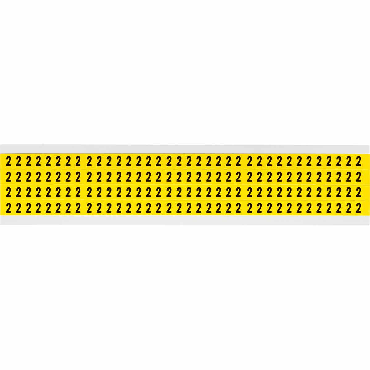 0.25" Vinyl N&L Black on Yellow 2 144/PK