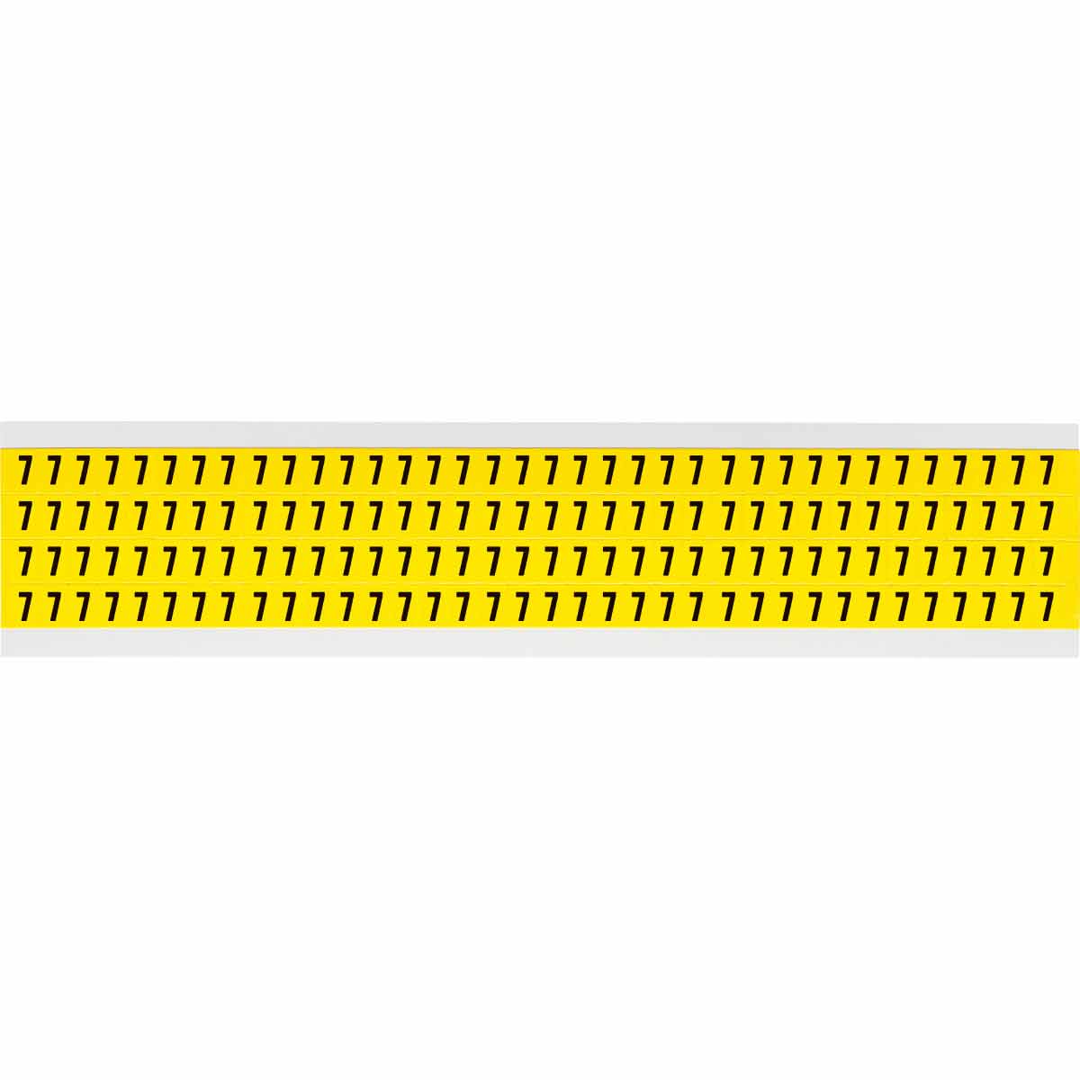0.25" Vinyl N&L Black on Yellow 7 144/PK