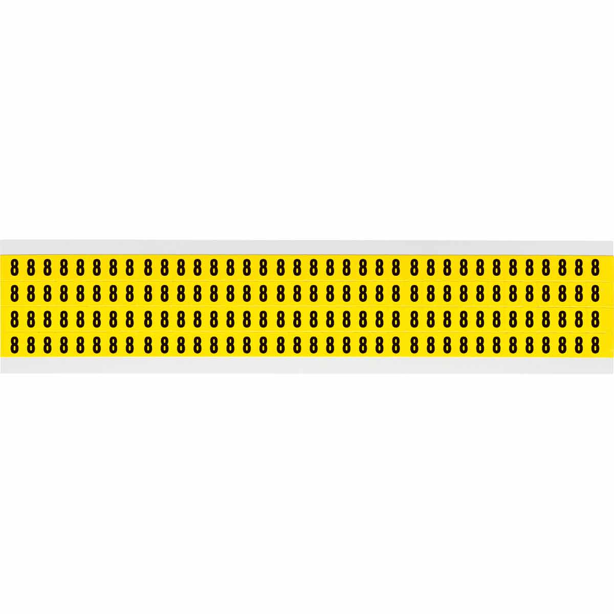 0.25" Vinyl N&L Black on Yellow 8 144/PK