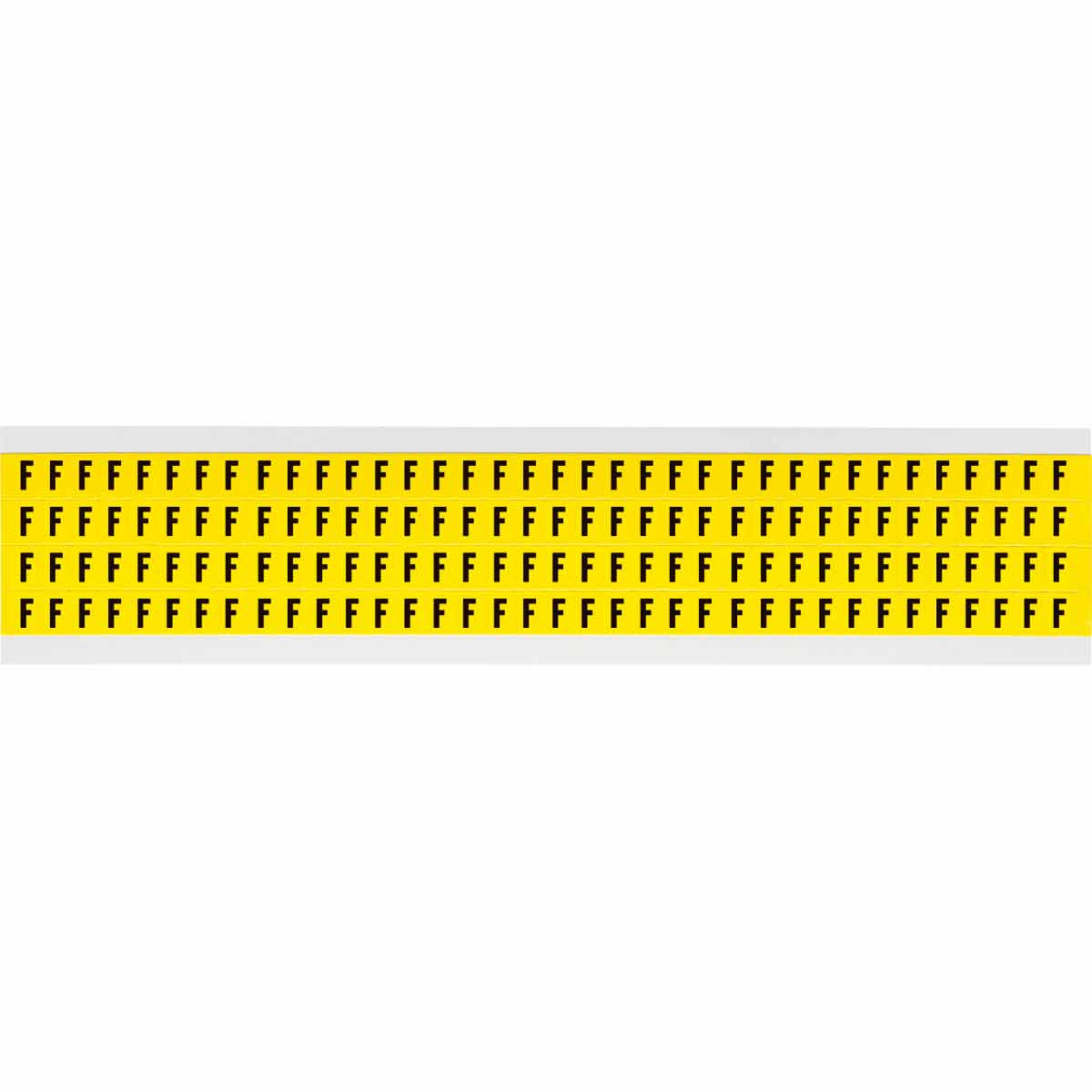 0.25" Vinyl N&L Black on Yellow F 144/PK