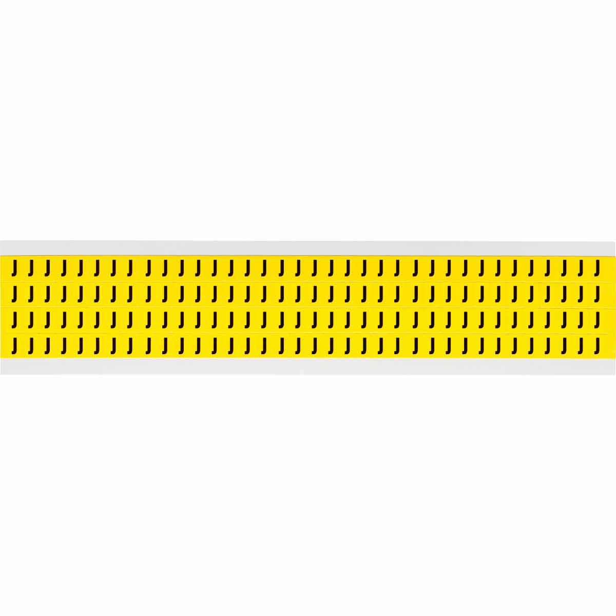 0.25" Vinyl N&L Black on Yellow J 144/PK