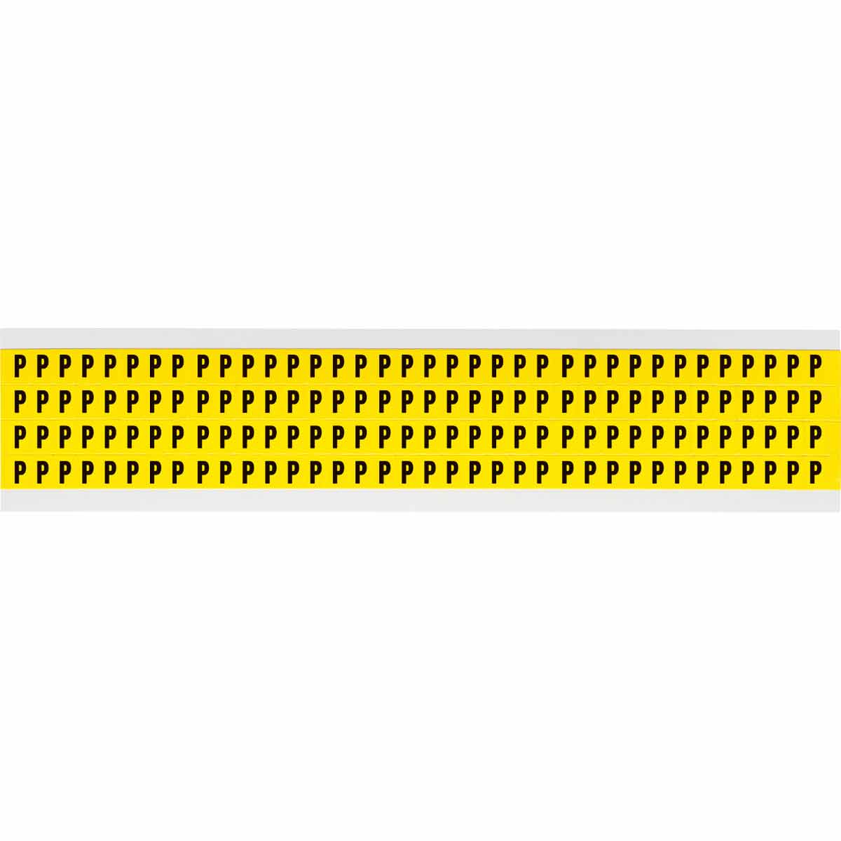 0.25" Vinyl N&L Black on Yellow P 144/PK