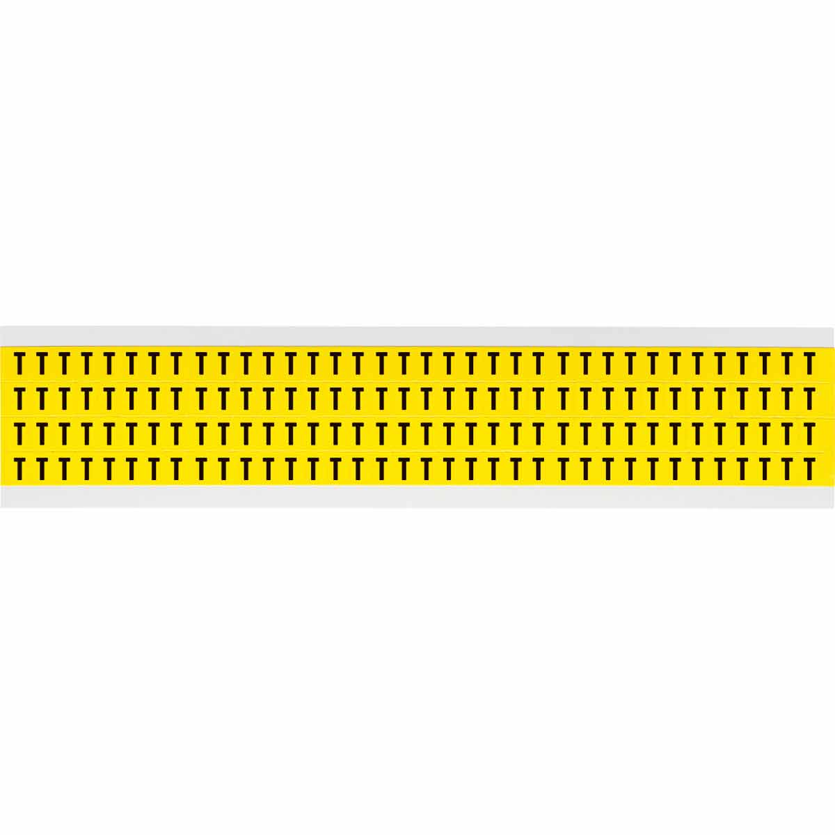 0.25" Vinyl N&L Black on Yellow T 144/PK