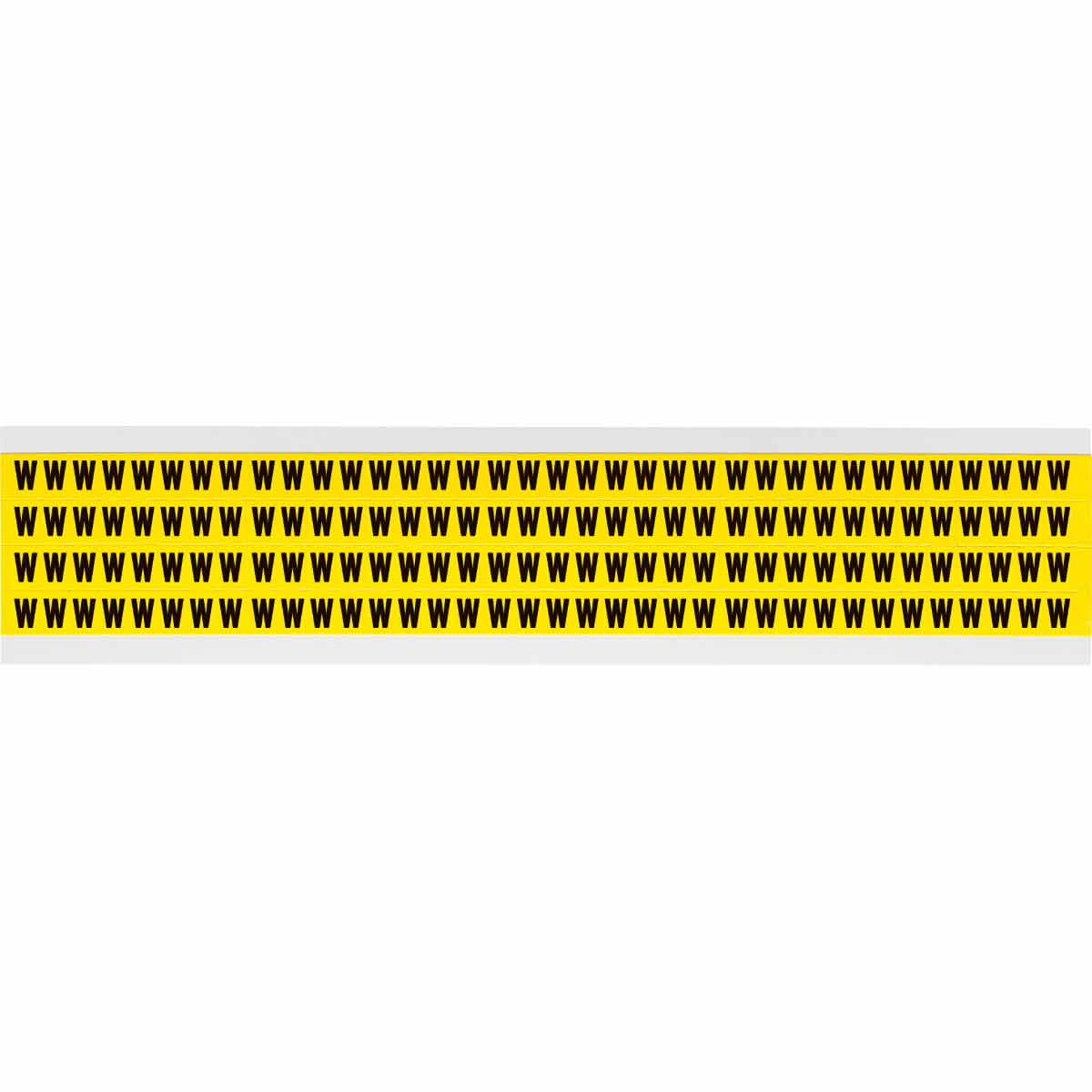 0.25" Vinyl N&L Black on Yellow W 144/PK
