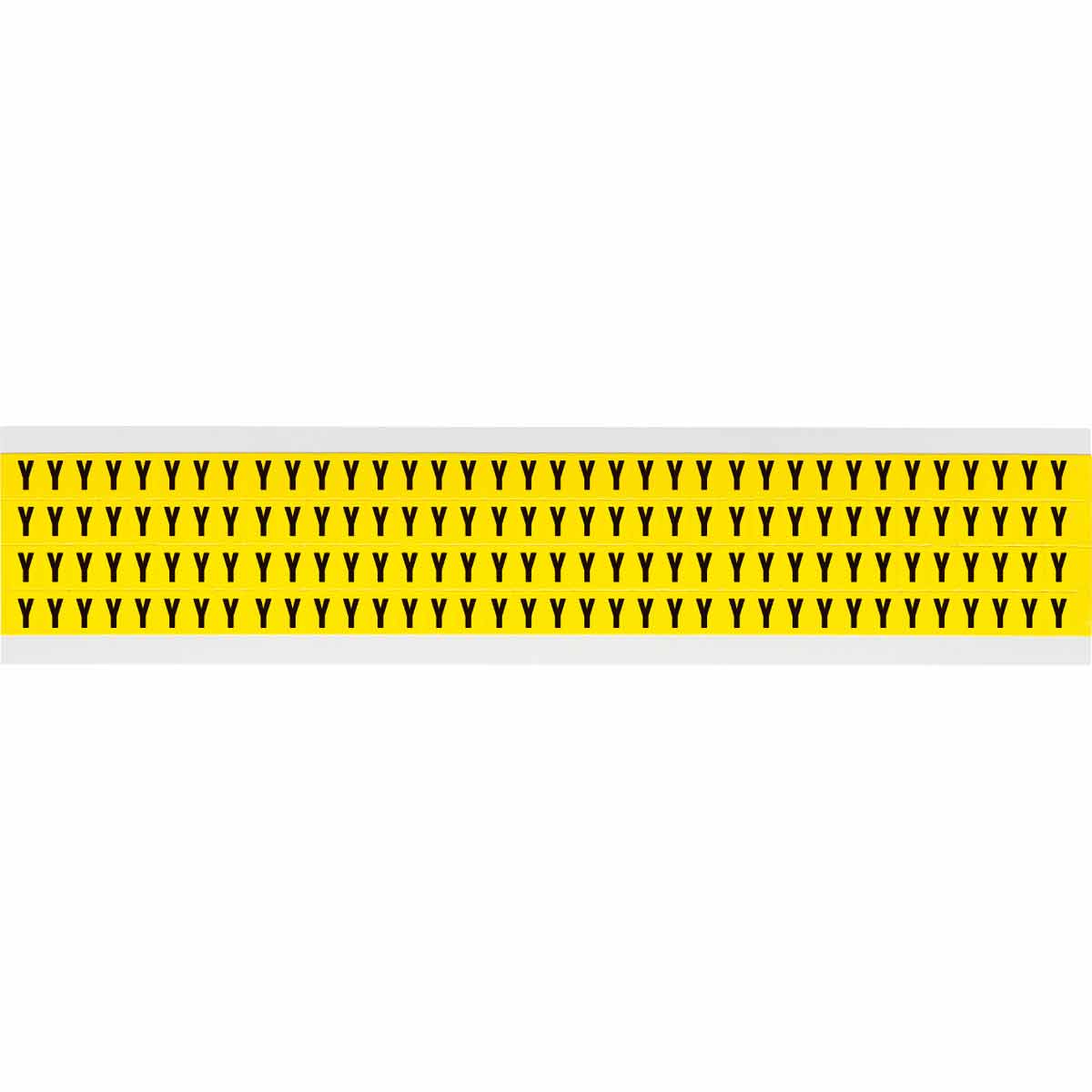 0.25" Vinyl N&L Black on Yellow Y 144/PK