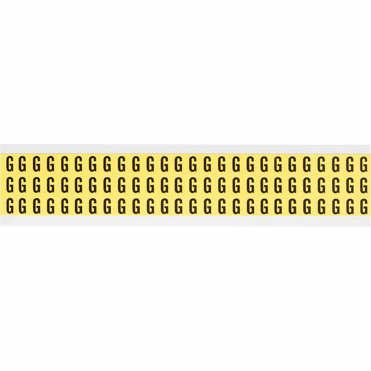 0.375" Vinyl N&L Black on Yellow G 78/PK