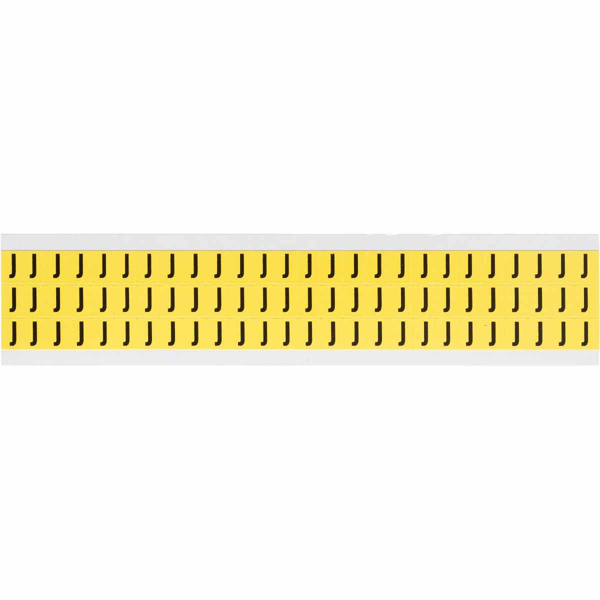 0.375" Vinyl N&L Black on Yellow J 78/PK
