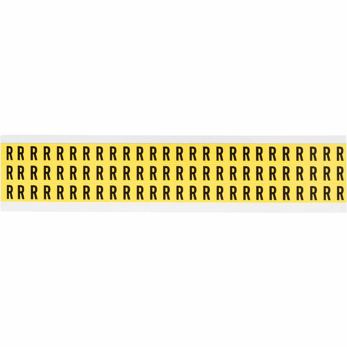 0.375" Vinyl N&L Black on Yellow R 78/PK
