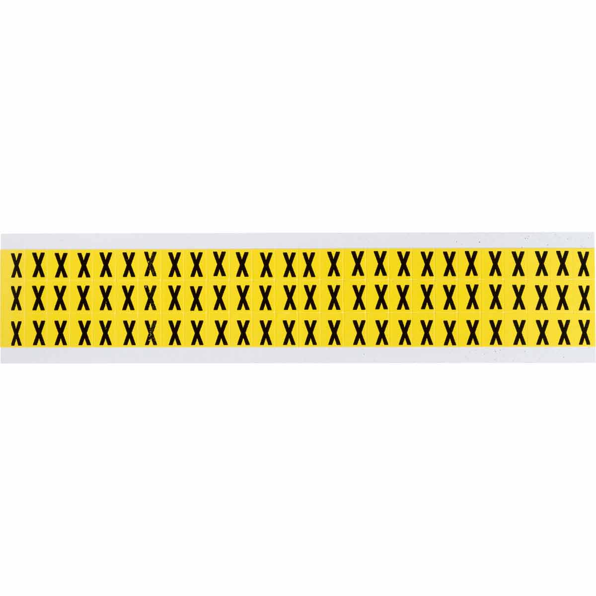 0.375" Vinyl N&L Black on Yellow X 78/PK