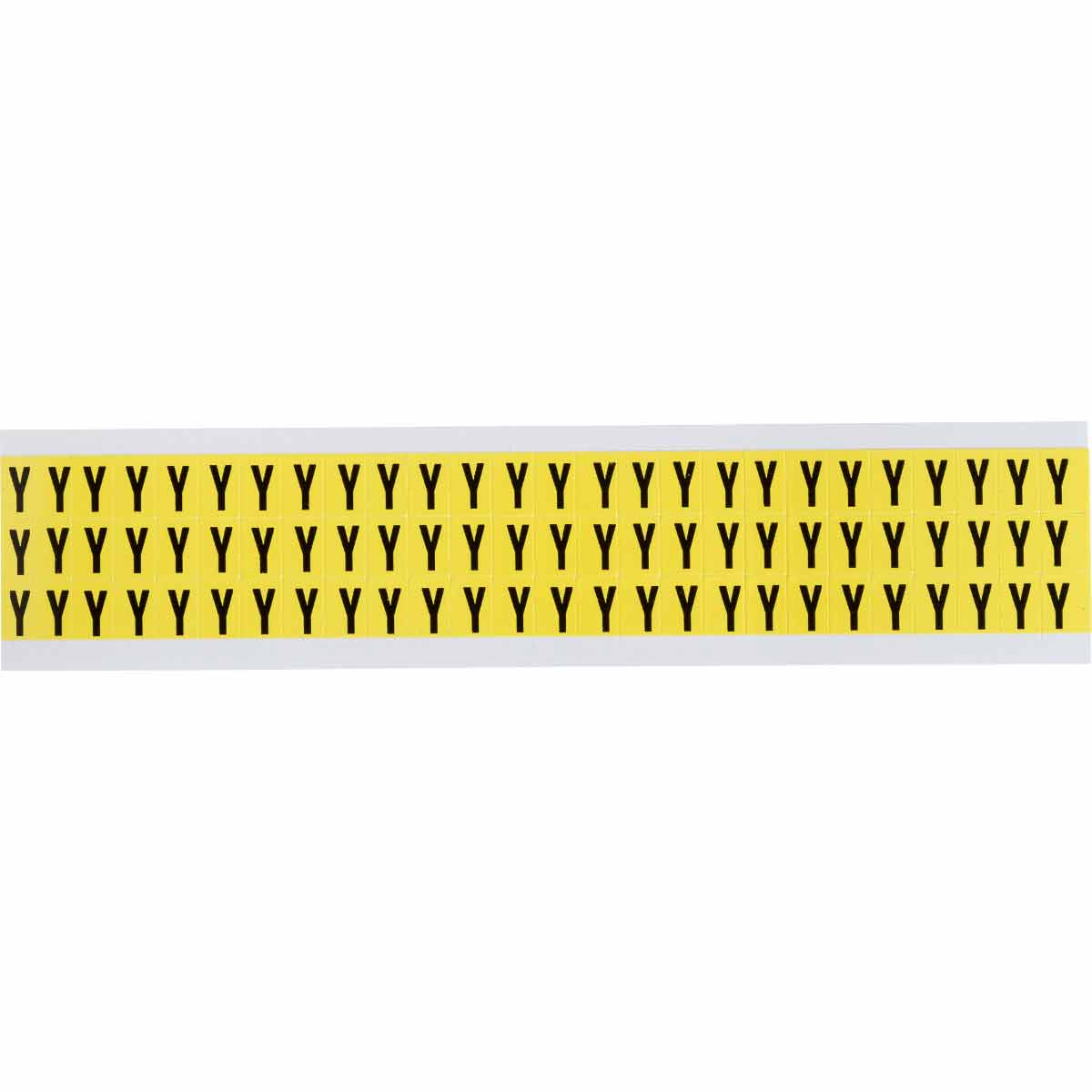 0.375" Vinyl N&L Black on Yellow Y 78/PK
