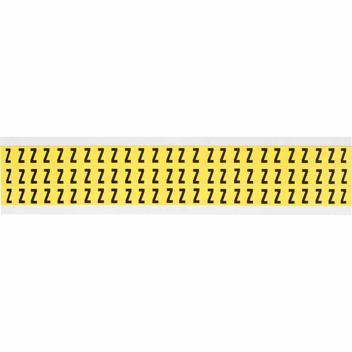 0.375" Vinyl N&L Black on Yellow Z 78/PK