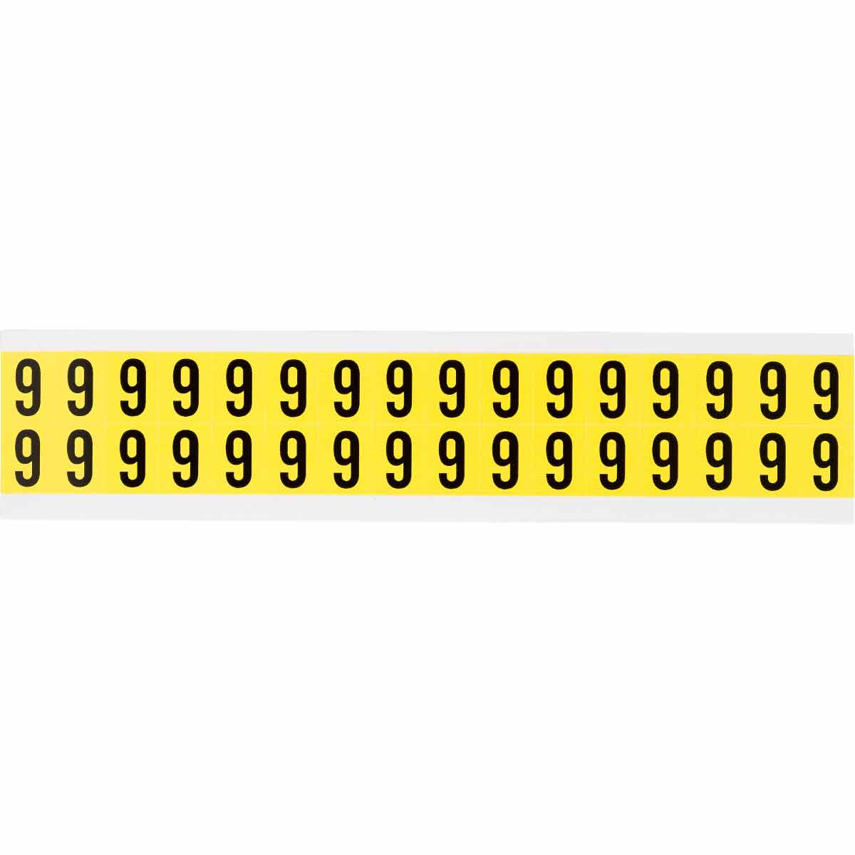 0.625" Vinyl N&L Black on Yellow 9 32/PK