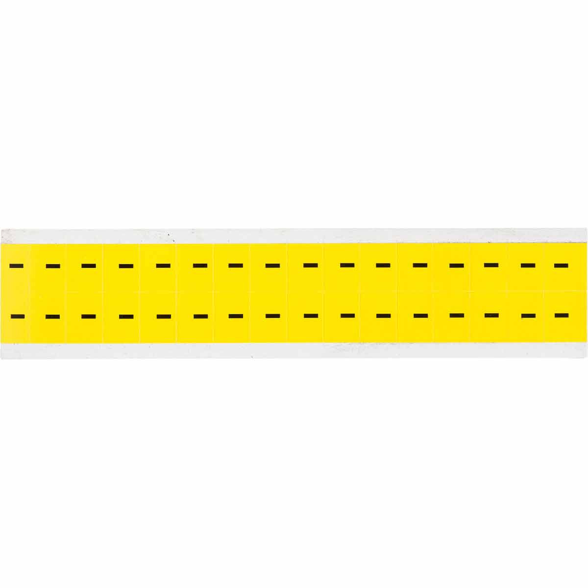 0.625" Vinyl N&L Black on Yellow - 32/PK