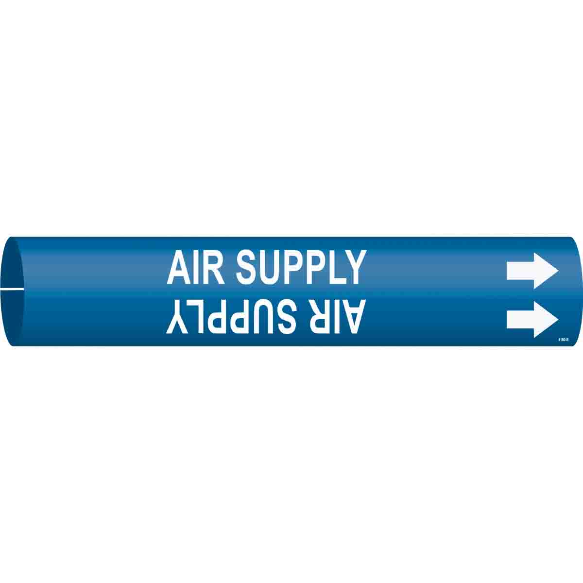 B915 PIPEMARKER SIZE B WHITE/BLUE
