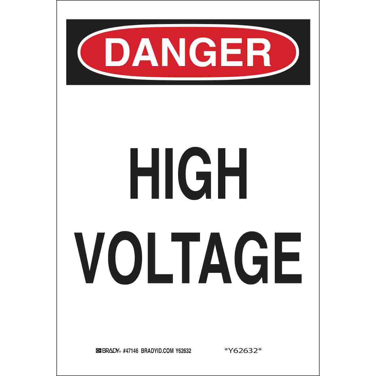 B120,14"X10",ELECTRICAL HAZARD SIGN