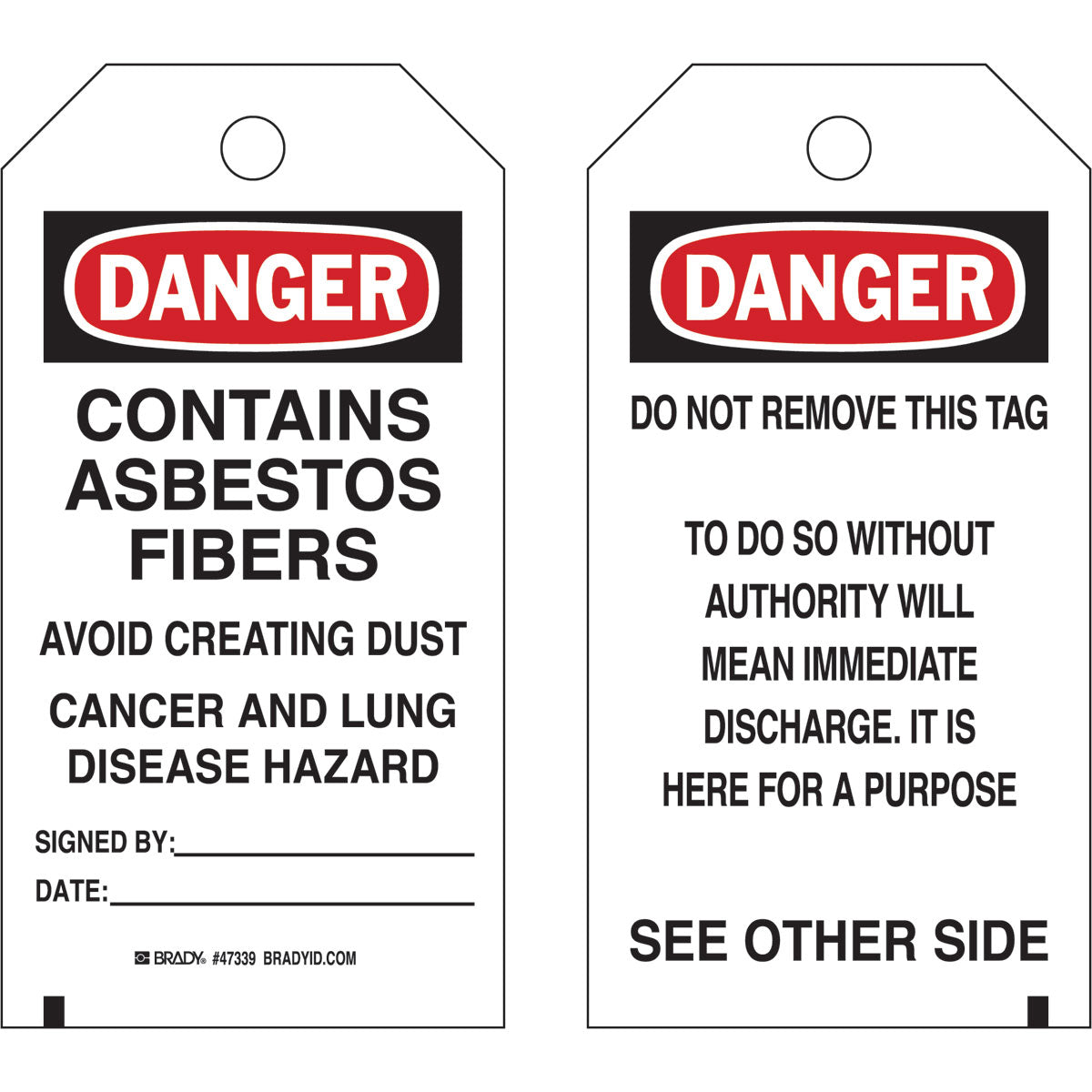 TAG B851 5.75X3 BK/RD/WH 2SD REVH 10/PK