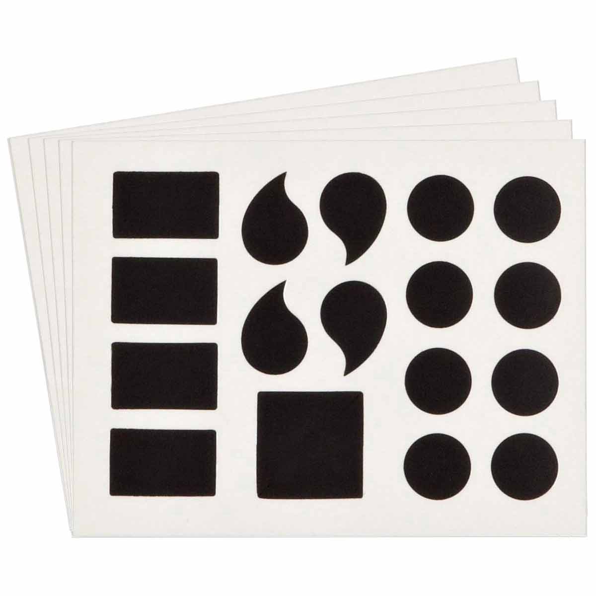 QA 5010 Series B302 1" Lbl ASSTD BK 10PK